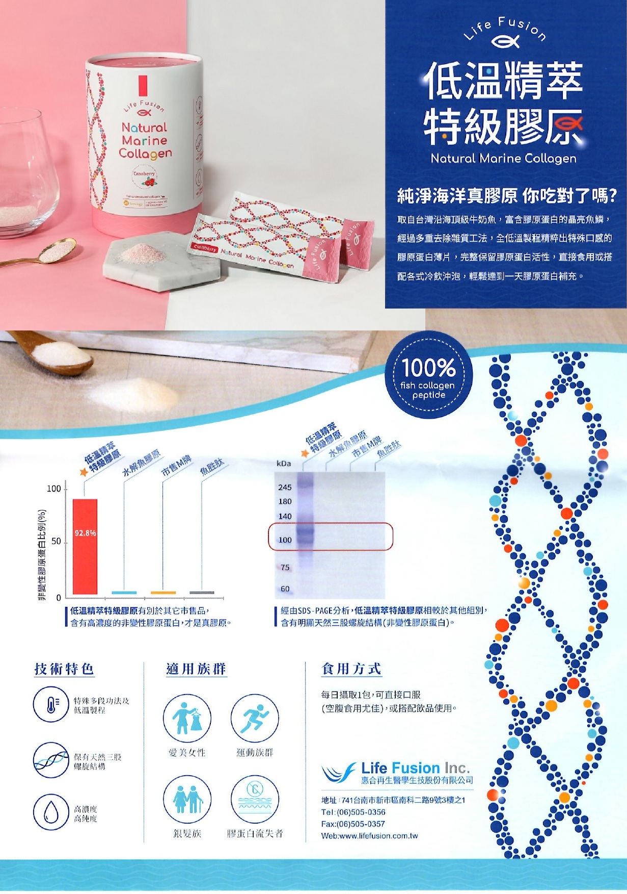 新品上市~體內保養產品~低溫精萃特級膠原 (蔓越莓口味)