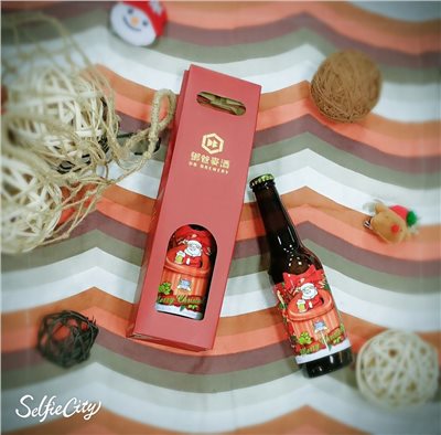 聖誕限定單入啤酒禮盒   德式黃金大麥啤酒 -鄧爸麥酒 