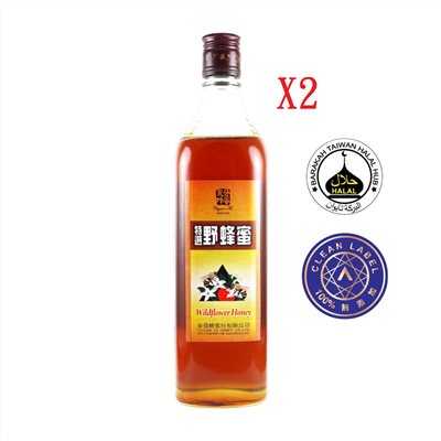 【歐盟最高等級A.A. Clean Label 100%無添加驗證+HALAL 清真認證】特選野蜂蜜820g 二入組